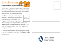 Backside of Dear Homeowner Postcard